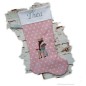 Preview: Rentier Stofffarbe grau Name rosa